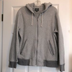 J. Crew Women’s or Unisex Zippered Hoodie Jacket Gray